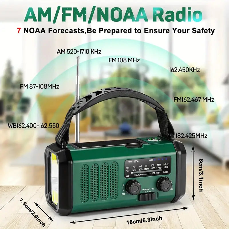 10 000 mAh Nødladeradio