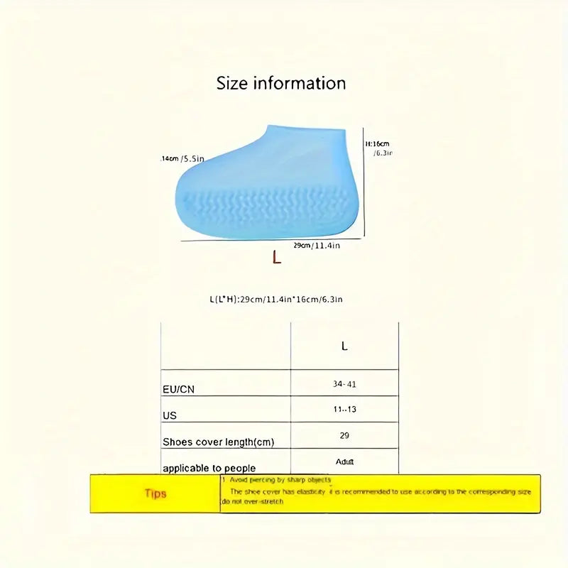 Gjenbrukbare Gummi regn støvelovertrekk